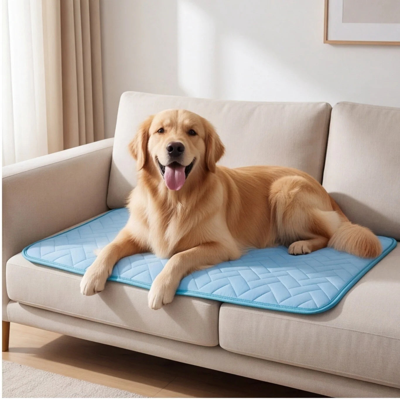Dog Cooling Mat, Self Cooling Pet Pad Pressure Activated Gel, No Freezing Required Cooling Pad for Dogs and Cats, Portable Cooling Mat for Indoor, Outdoor & Car Use